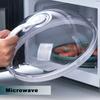 Microwave Splash Proof Cover for Food 10.24 Inch Clear Microwave Lid with Handle Fits Standard Dinner Plates And Bowls BPA-Free Dishwasher Safe