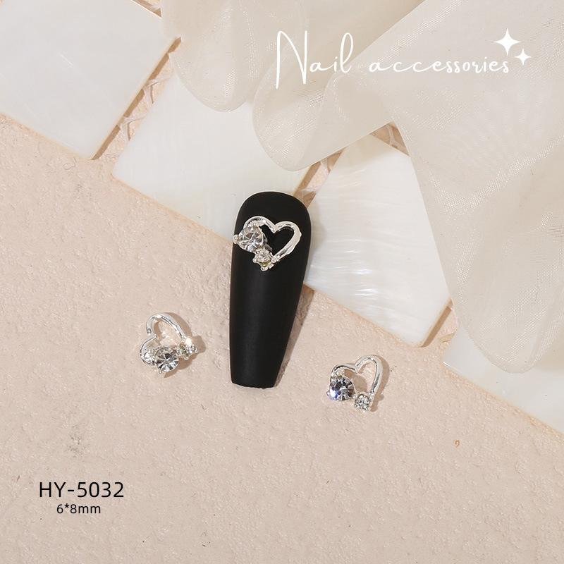 

3Pcs Diy Nail Art Decoration 3D Butterfly Moon Nail Art Charm Bow Tie Love Flowers Nail Drill For Manicure Design