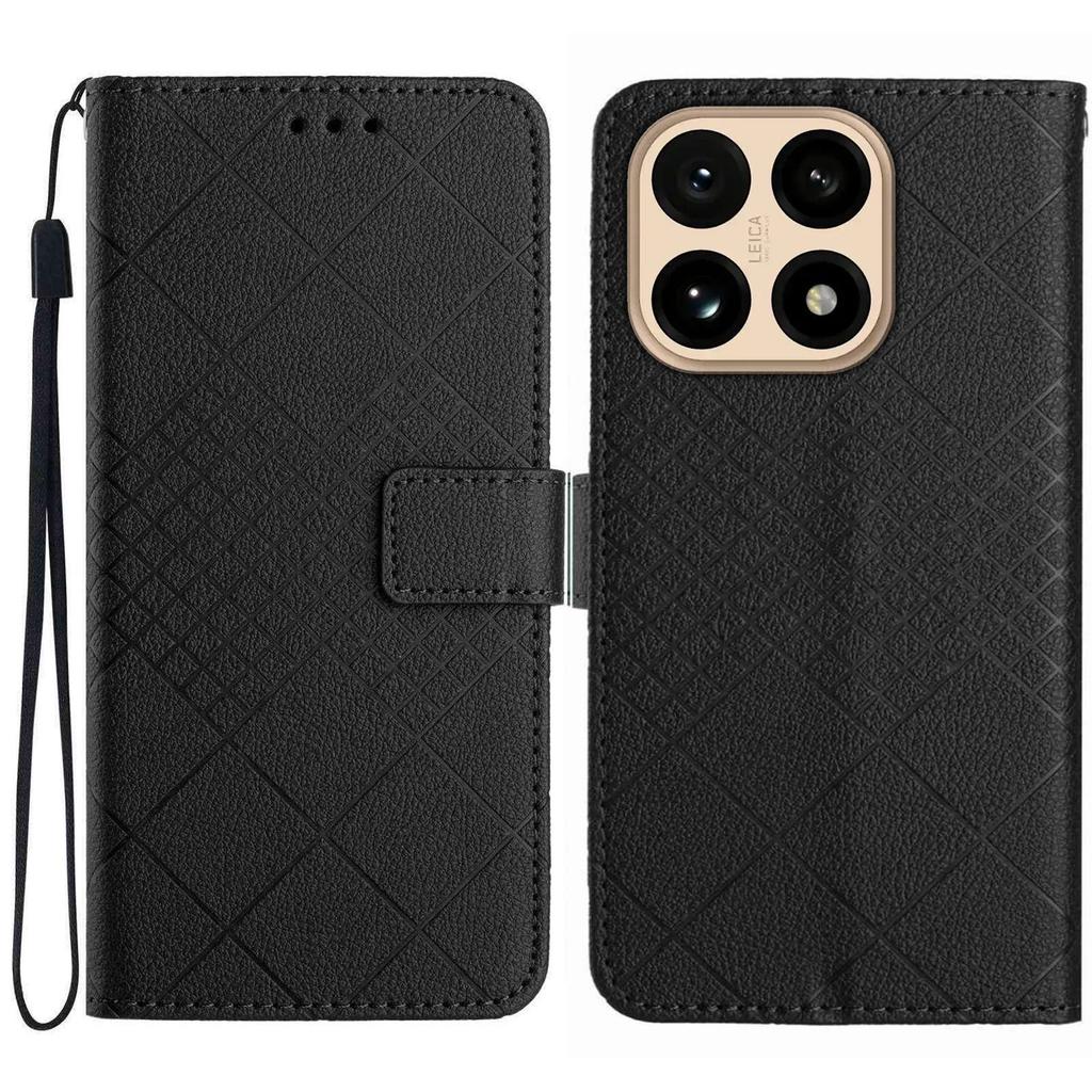 For Xiaomi 15T Case Wallet Imprint PU Leather Flip Folio Phone Cover