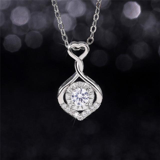 

Новое эстетичное женское ожерелье, аксессуары для свадьбы и помолвки, элегантное женское ожерелье с подвеской, подарок на годовщину, модные украшения 45cm