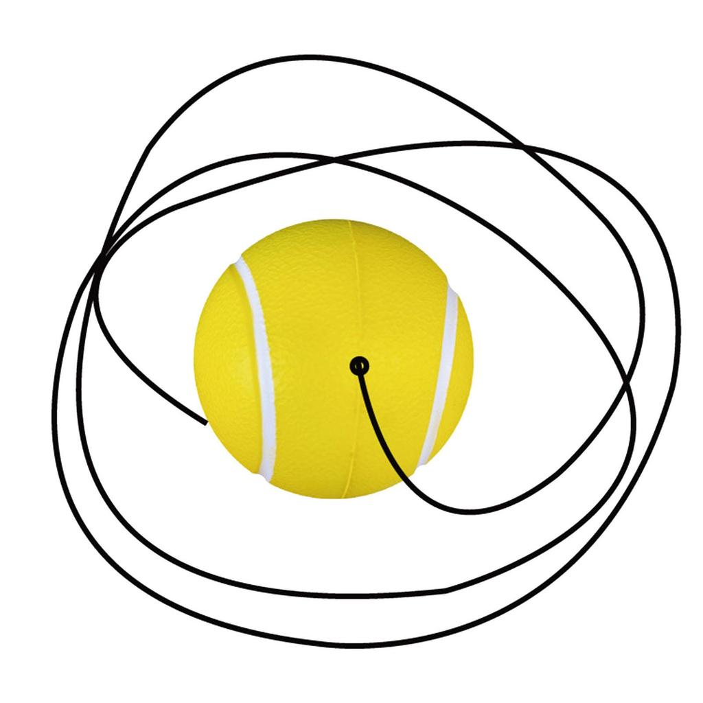 Rope Ball Tennis Trainer Soft Pu Practice Aid Equipment For Indoor Outdoor Single Exercise Gift For Players