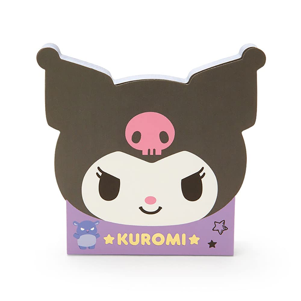 Блокнот для заметок Sanrio Kuromi с изображением лица персонажа 932507 чёрный