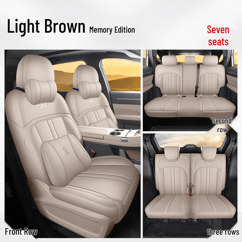 Leather Car Seat Cushion for 2026 Jietu Shanhai L7 PLUS Seven-Seater