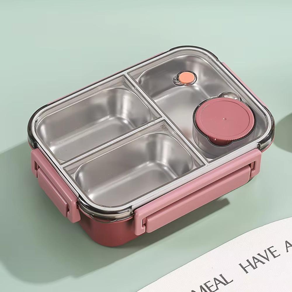 

Portable Lunch Box Compartments Stainless Steel Insulated Heating Food Storage Container Children Adults Hot Soup Bento Box