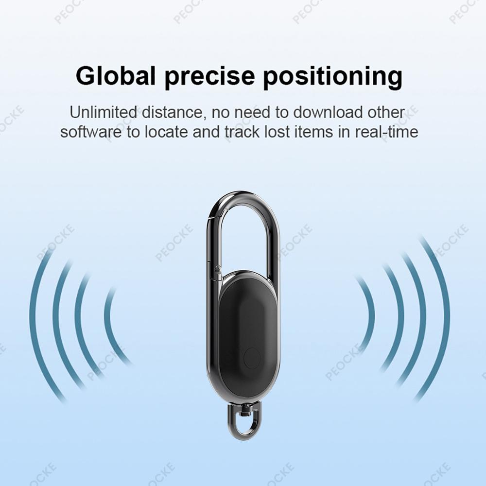 1-4 Pack Smart Location Tag Keychain Compatible With iOS Find My App Anti-Lost GPS Tracker Locator For Pet Kids Car Key Wallet