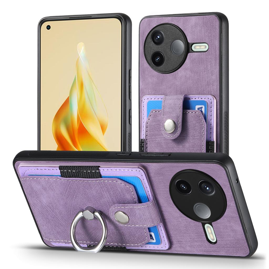 For Xiaomi Poco F7 Pro 5G/Xiaomi Redmi K80 5G Phone Case Leather Back Cover with Card Slots Kickstand
