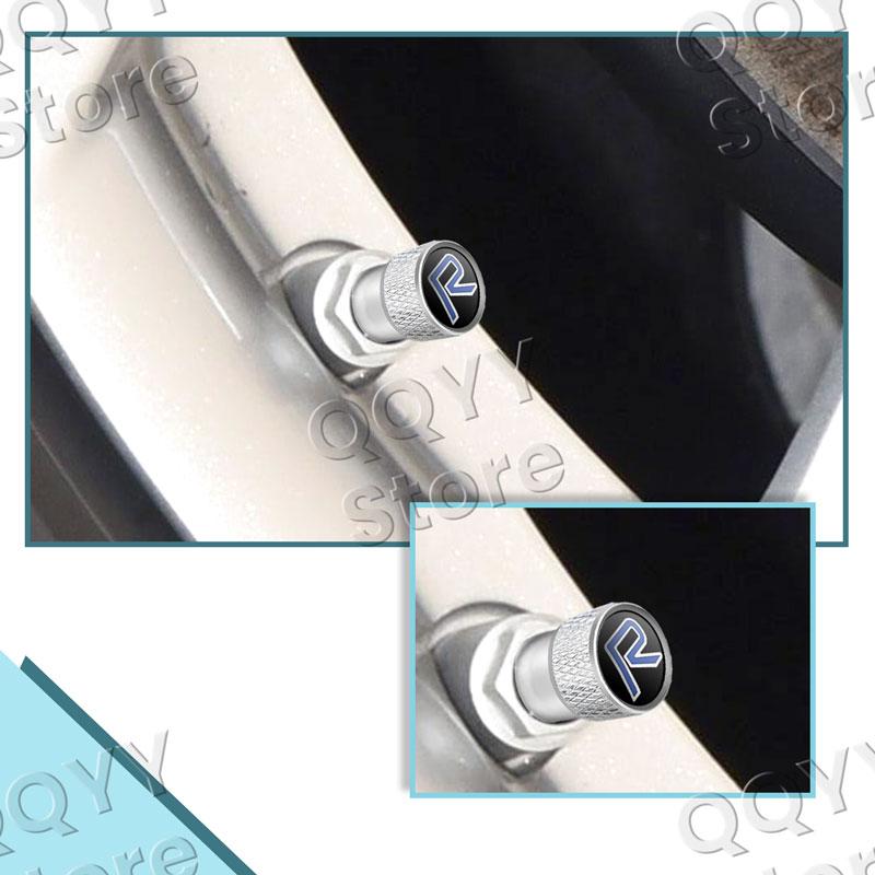 R Design Logo Auto Velg Band Klepjes Bandstam Luchtstof Kappen Voor Volvo V40 V60 V90 XC40 XC60 XC90 C30 C70 S40 S60 4 stuks