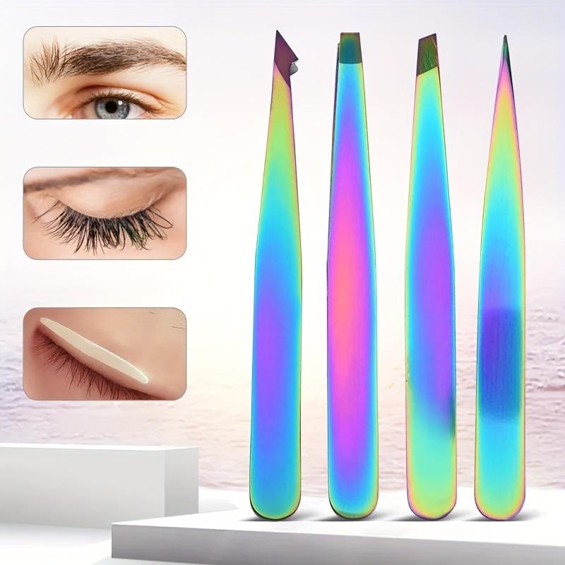 

Цветной прецизионный пинцет для бровей — профессиональный инструмент для выщипывания и подравнивания волосков для придания идеальной формы бровям