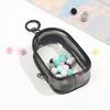 Clear PVC Miniature Doll Storage Bag Transparent Figure Display Bag with Keyring For Travel And Shopping Trips