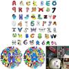 50 Stück Alphabet Lore Wasserdichte Wiederverwendbare PVC Klebe-Dekorationsaufkleber