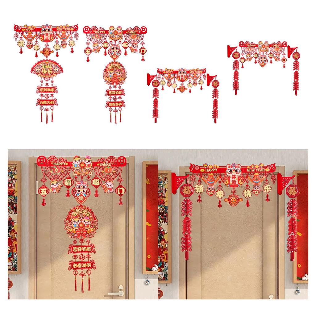 2025 Chinese New Year Decorations Traditional Snake Year Hanging Ornament for Front Door Bedroom Background Store Balcony