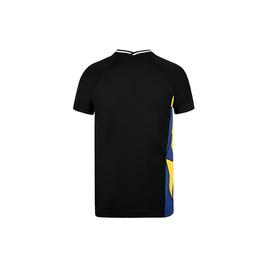 Li-Ning Casual Breathable Sports Badminton Short Sleeve T-Shirt Unisex Tops Black AAYR375-3