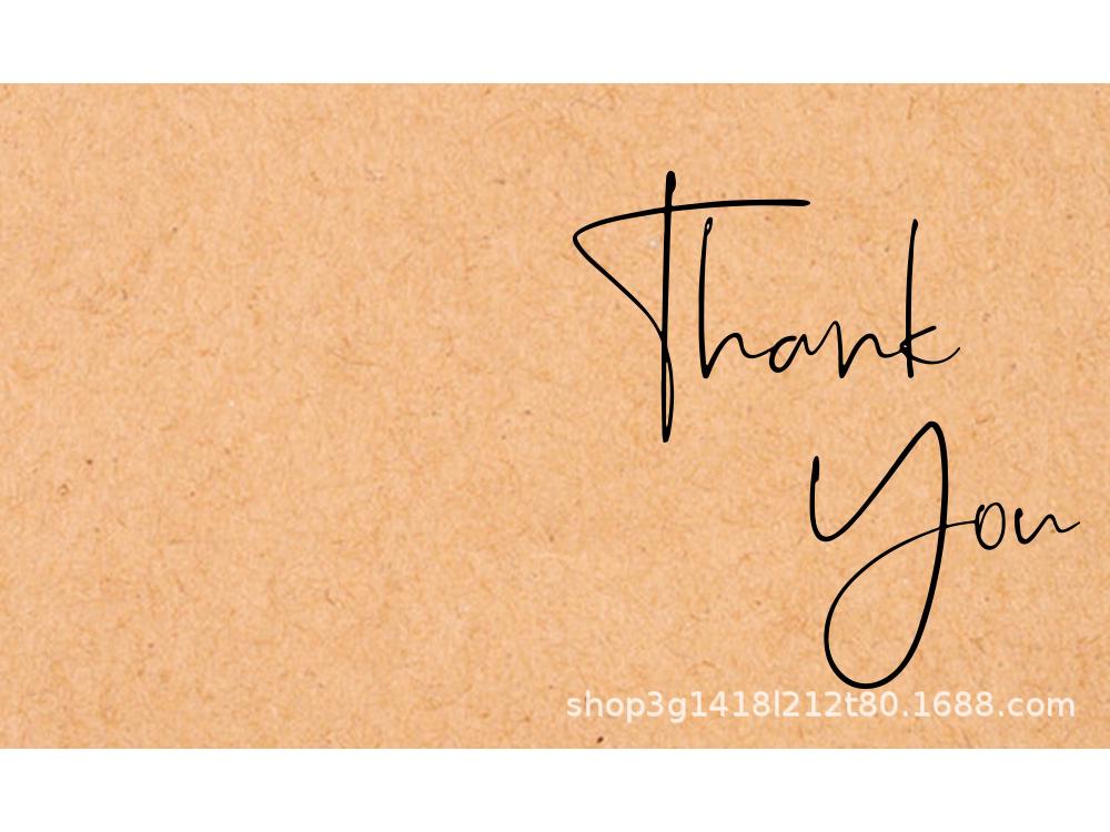 

Упаковка из 30 поздравительных открыток из крафт-бумаги с благодарностью - пустые декоративные подарочные открытки