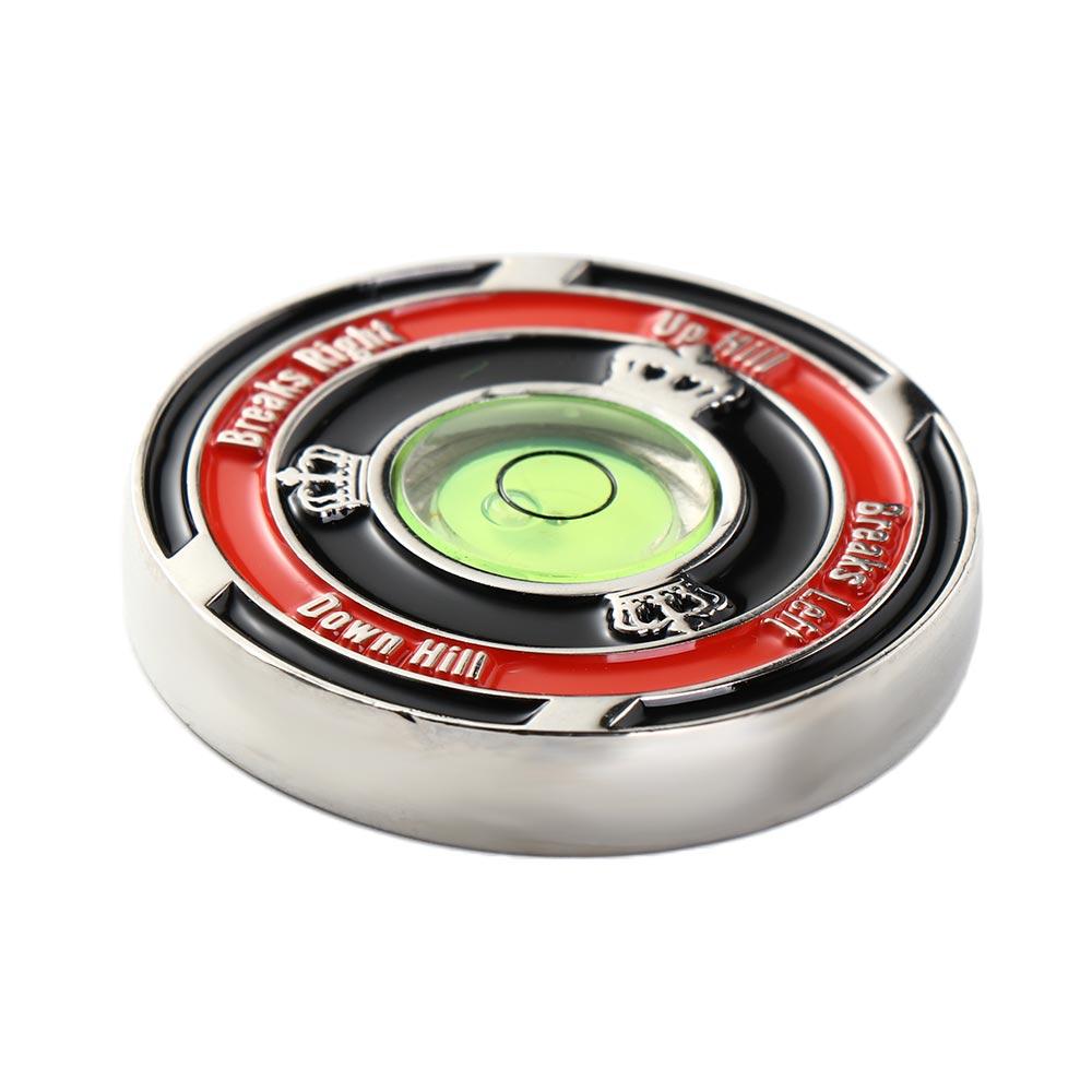 Kirsite Golf Hat Clip Marker Two-sided Golf Ball Marker Golf Green Reader Golfer Gift