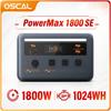 OSCAL PowerMax1800SE Tragbare Powerstation, 1024Wh LiFePO₄-Akku, 1800W Nennleistung / 3600W Spitzenleistung, Für Zuhause, Outdoor, Camping, Mobile Stromversorgung