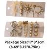 Hand Crafted Pearl Hair Clips Set Alloy Material Stylish Star Sea Hair Clip Elegant Crystal Hairpin Set Daily Use