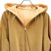 VINTAGE 50s NYNCO Zip Active Jacket beige Hoodie with down filling Men's Used