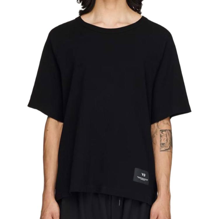 Men's adidas Y-3 T-Shirts Men's Black Crew Neck