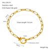 Hot Selling High Quality Fine Cuban Necklace Exquisite Geometric Paper Clip Chain Cool Versatile Trendy Jewelry