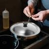Stainless Steel Universal Pot Lid Replacement Pan Cover Skillet Lid Kitchen Accessory Large 27.5cm Bakelite Knob Multipurpose