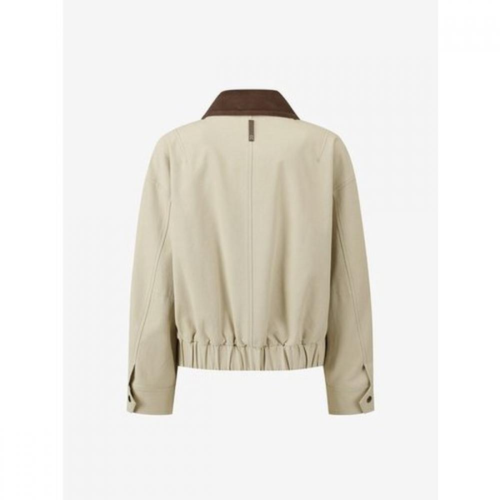 Cc Collect Corduroy Collar Cotton Crop Jumper C261msj003
