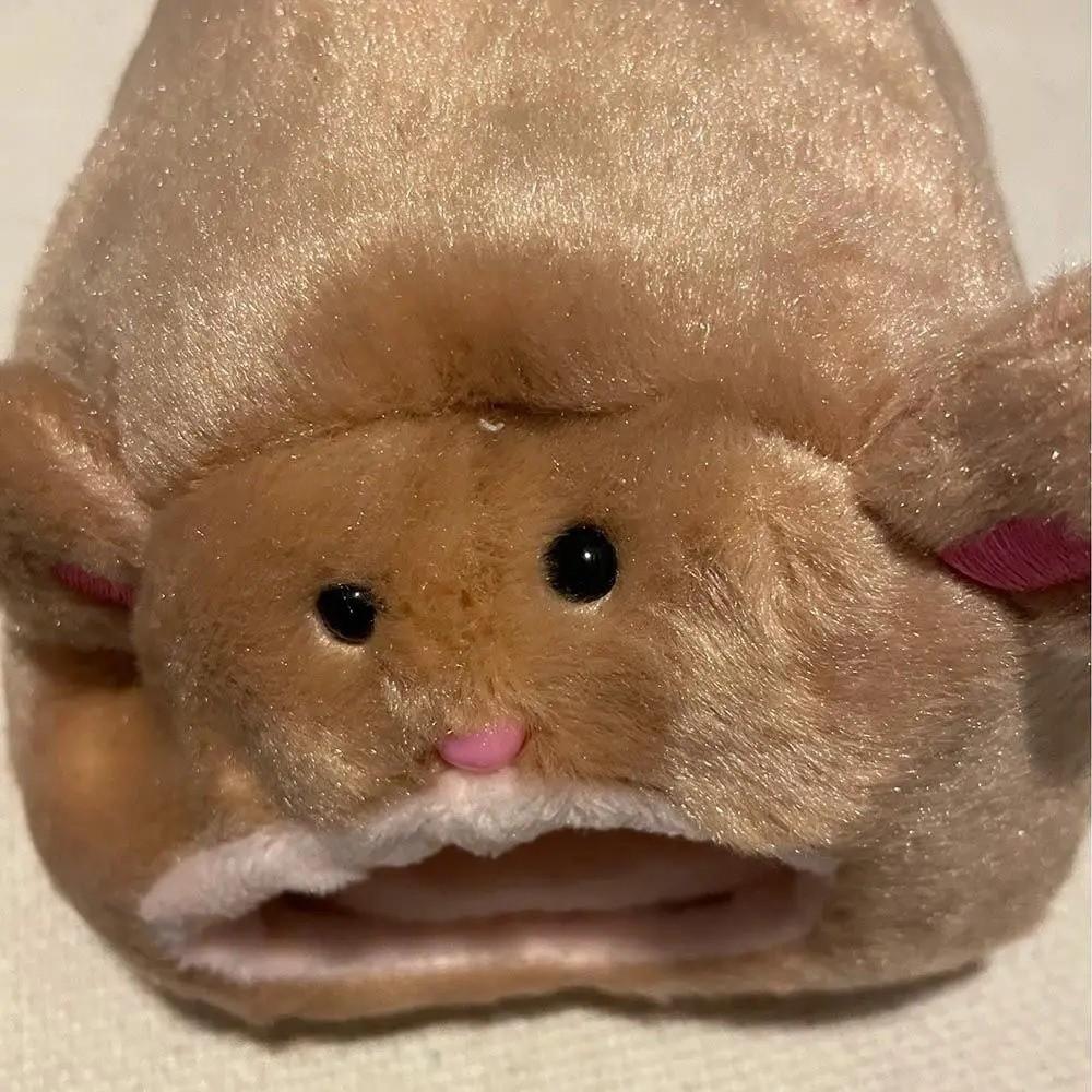 Cartoon Bear Shape Hamster Warm Bed Fleece Cozy Hamster Cage Bed Cute with Mat Small Pet House Cage Accessor