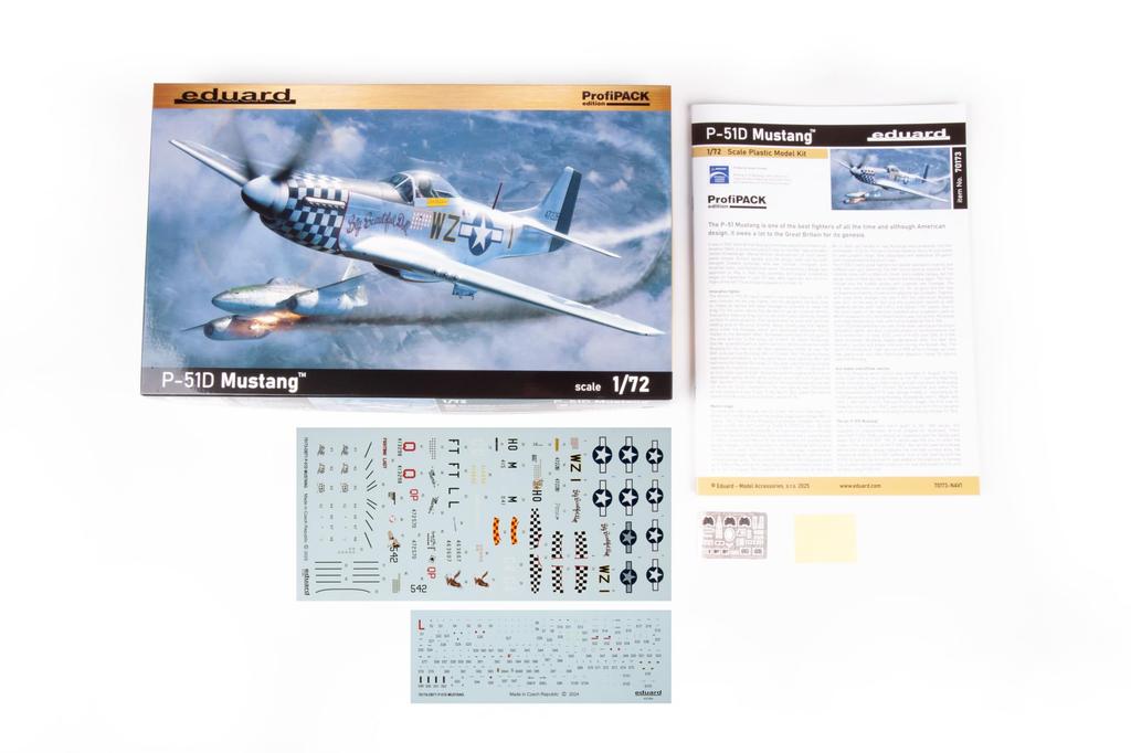 Eduard 1/72 P-51D Mustang Profipack Plastic Model Kit EDU70173 (Airplane)