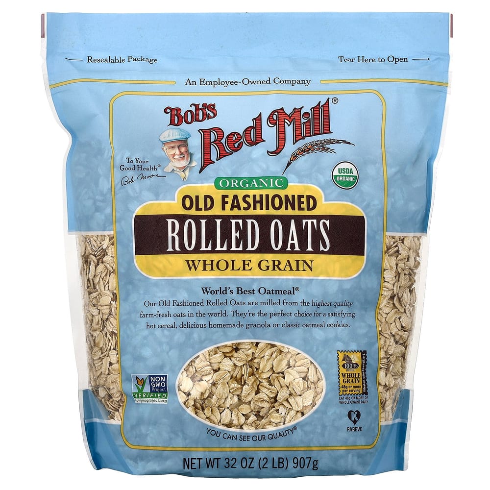 Bobs Red Mill Old Fashioned Rolled Oats Whole Grain 907g (32oz)