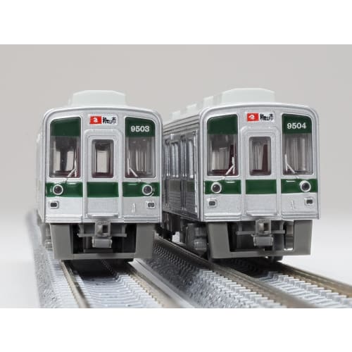 Tomytec Railway Collection: Nankai Electric Railway 9000 Series (Old Paint, Green Stripe) 4-Car Set B Diorama Supplies 334361