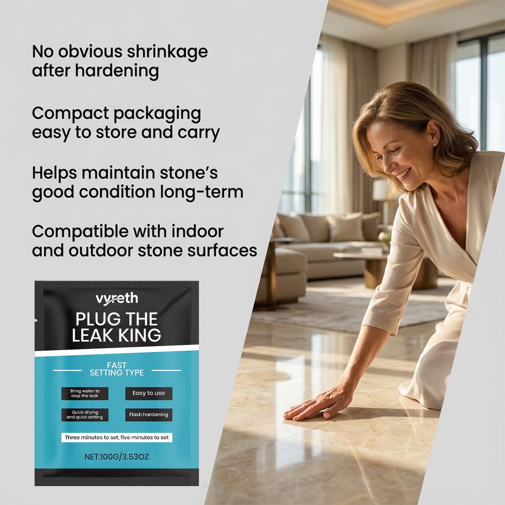 Waterproof Cement Mortar Quick-Drying Crack & Leak Repair Compound Stone, Tile & Concrete Repair Agent Home Emergency Repair Kit
