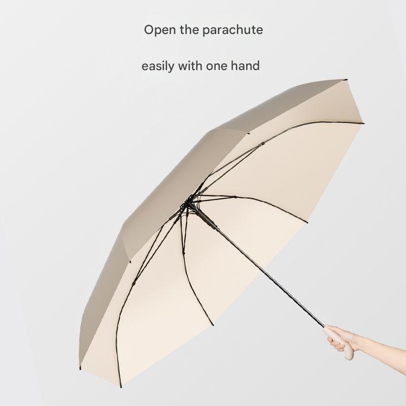 Light Luxury Automatic Long Handle Umbrella Enlarged Thickened Wind-resistant Rain-resistant Sunny Rainy Dual-use Golf Umbrella