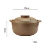 0.8L 1.2L 1.6L Casserole Clay Casserole High Temperature Resistant Household Open Flame Unglazed Stew Pot Soup Porridge