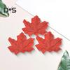 200Pcs Artificial Maple Leaf Realistic Fake Silk Colorful Fall Maple Leaves Decoration Halloween Party Thanksgiving Day Autumn Festival Decor Photo