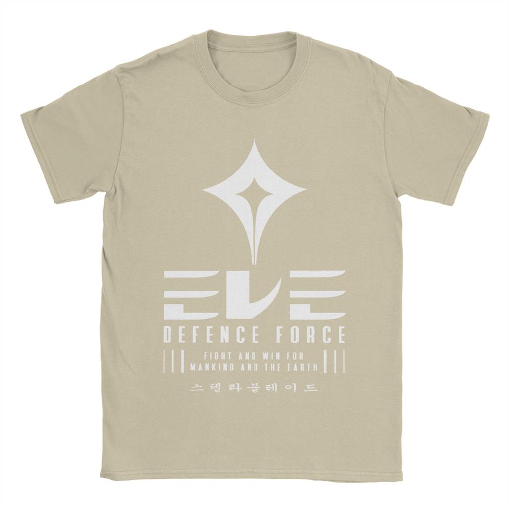Men's T-Shirt Video Game Stellar Blade Eve Force Vintage Cotton Tees Short Sleeve  T Shirt O Neck Clothes Birthday Gift