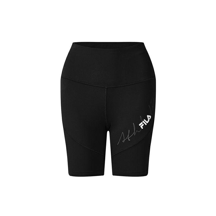 

FILA SS22 Brand Logo Solid Color Breathable Cycling Shorts Women shorts Black A11W221607F-BK XXL