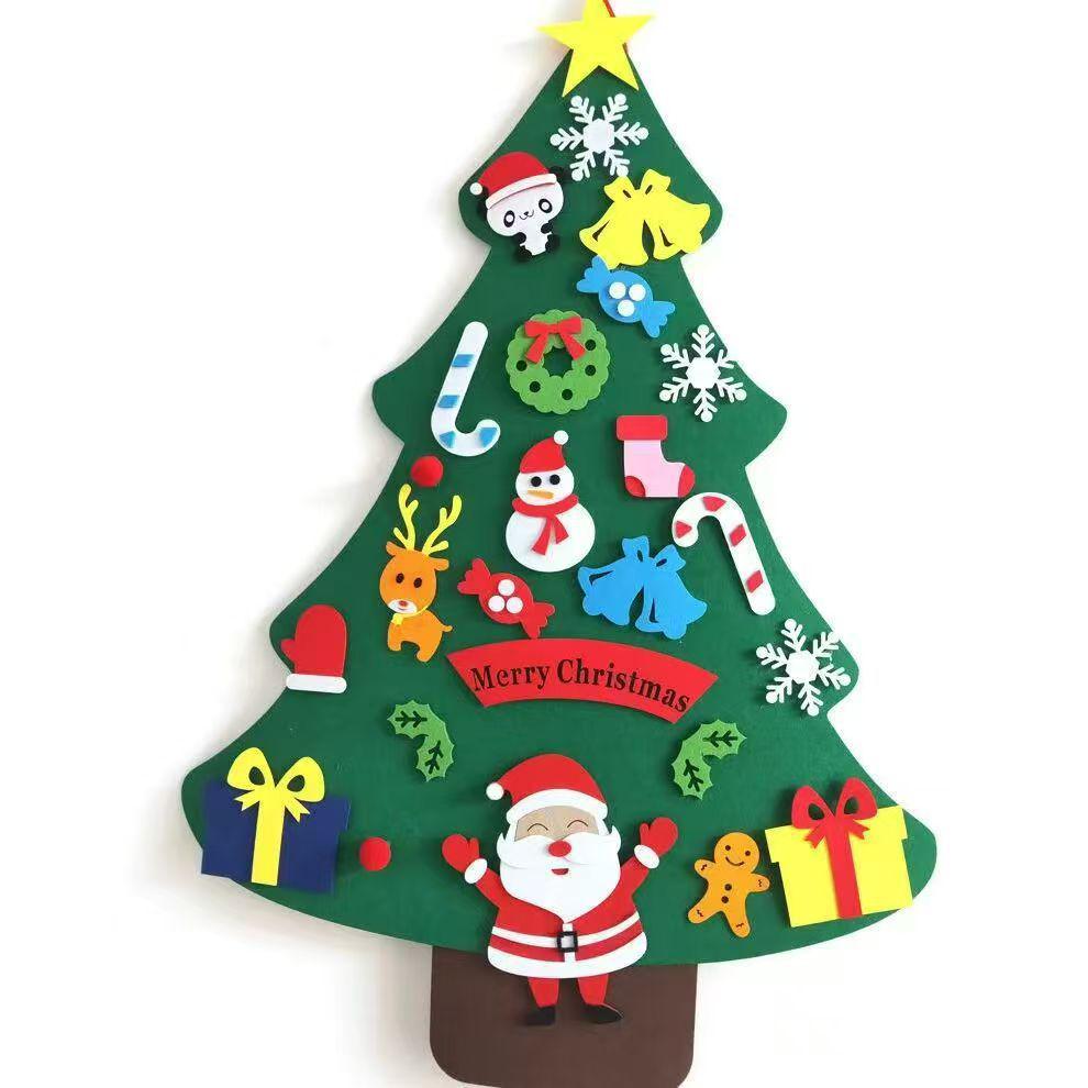 Handmade DIY Felt Christmas Tree Ornament for Kids