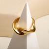 Wholesale High End Waterproof Three-dimensional M Letter Hollow Stainless Steel Finger Ring Trendy for Women Personalize Jewelry