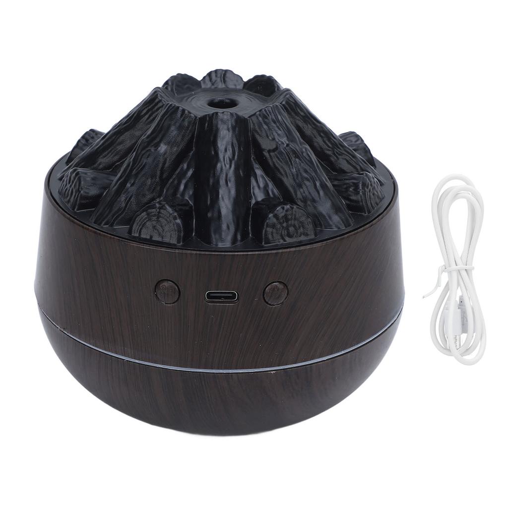 Plamenový difuzér Zvlhčovač Vzduchu Tichý 300ml Snadno Ovladatelný Zvlhčovač Vzduchu Simulující Oheň Stolní Typ 2