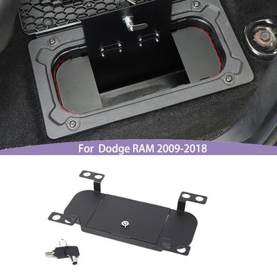 Rear Seat Storage Compartment Safety Box With Key Lock For Dodge RAM 2009-2018 Interior Stowing Tidying Accessories