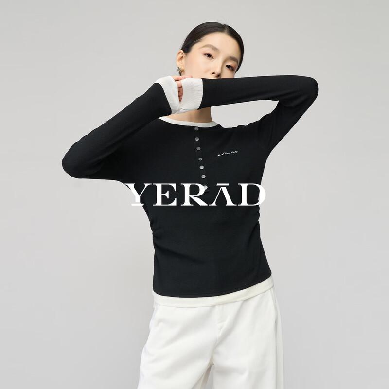 Yalida Women's Faux Two-Piece Slim-Fit Wool Blend Knit Sweater