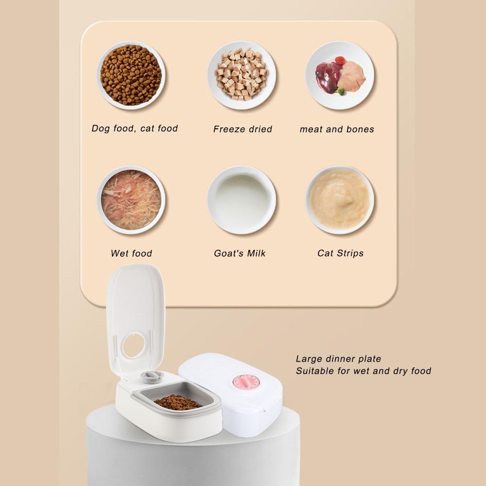 With Ice Pack Space Timed Cat Food Dispenser Intelligent Pet Feeder for Cats and Dogs