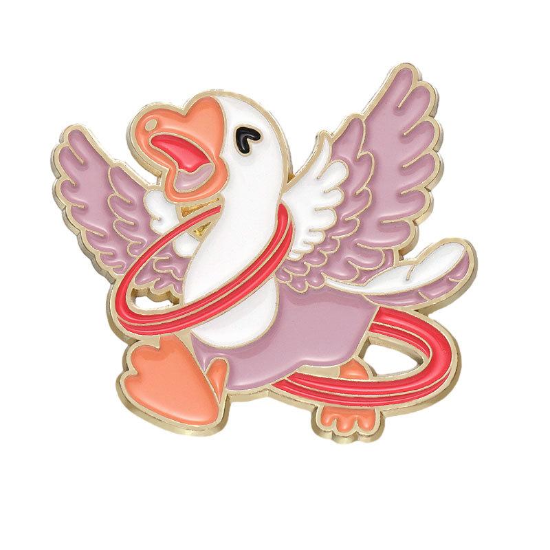 

Fashionable 2023 Autumn Cartoon Duck Brooch With Vibrant Colors For Trendy Wardrobe Accessories XZ9055