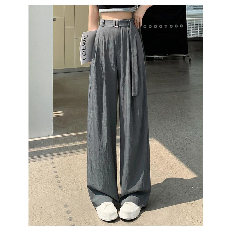 

Повседневные летние плиссированные брюки свободного покроя с высокой талией, хлопковые и льняные брюки для женщин XXL