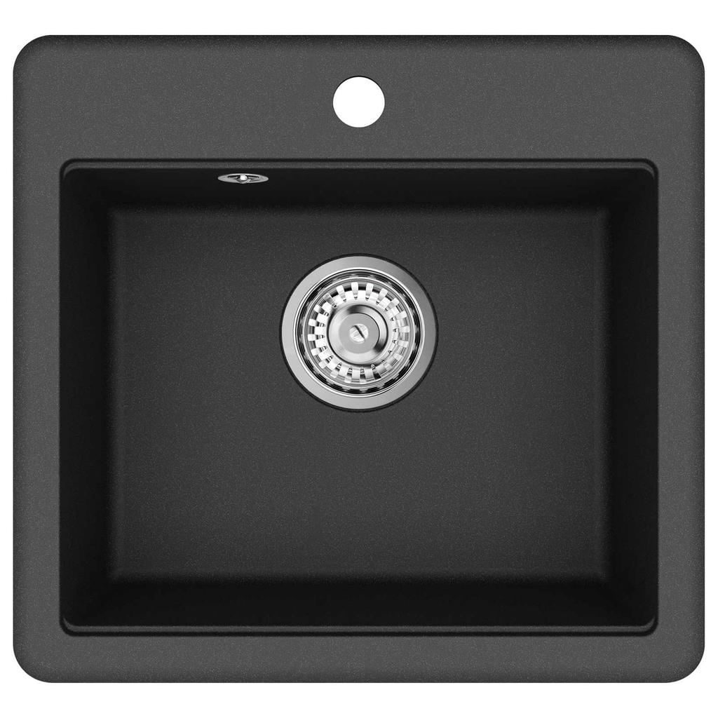 Black Kitchen Sink 470 X 440 Mm Granite