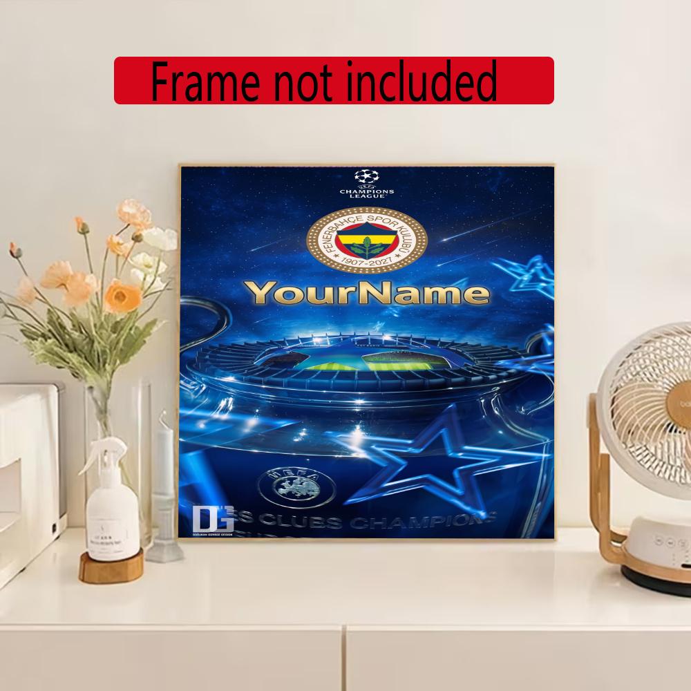 Galatasaray Personalized Name Diamond Paintings Mosaic Wall Round Diamond Art Painting Kits Embroidery Crystal Accessories Frameless