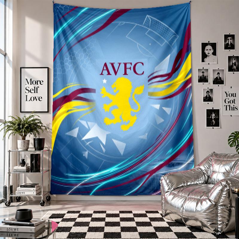 Aston Villa Football Wall Tapestry Home Decor Wall Hanging Cloth for Bedroom Living Room Background