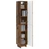 2 Piece Cabinet Set Reclaimed Wood Look 13.6  x 13  x 35.4  (L x W x H) Engineered Wood