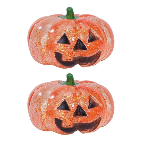 Glitter Stress Ball 1/2/3Pcs Halloween Pumpkin Head Ball Anxiety Relief Spooky Toy Toy Stretchy Orange Sensory Elastic