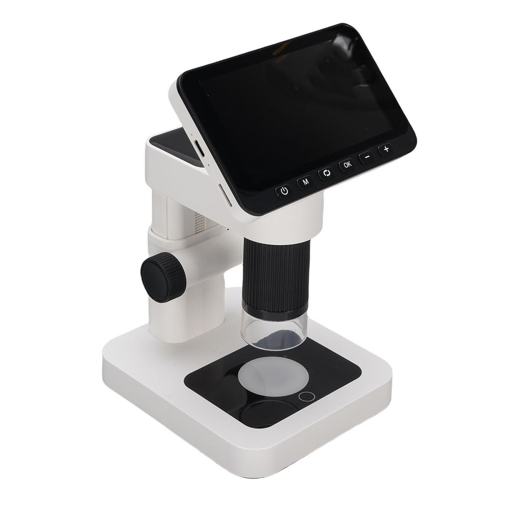Electronic Microscope with 8 LED Lights 12MP 4.5 Inch Screen 5 32X Magnification Digital Magnifying Glass