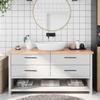 VidaXL Light Brown Bathroom Countertop 160x60x4 Cm Treated Wood 3156159